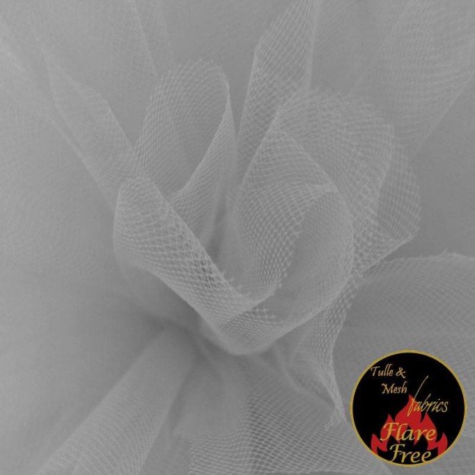Tissu Tulle Gris Clair (Silver Grey) - (Tissu Tulle)