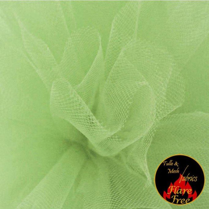 Tüll Stoff Pistazie (Light Green) - (Tüll Stoffe)