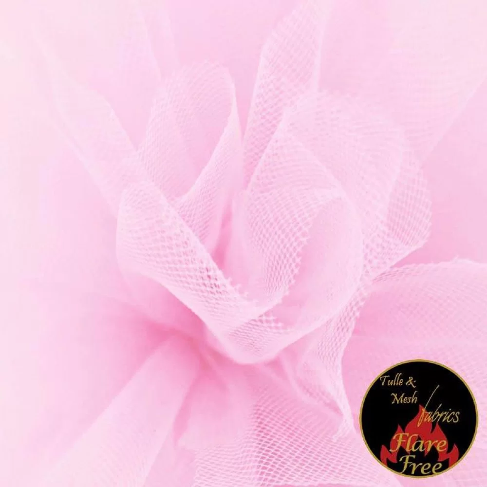 Tule Stof Licht Roze (Brair Rose)