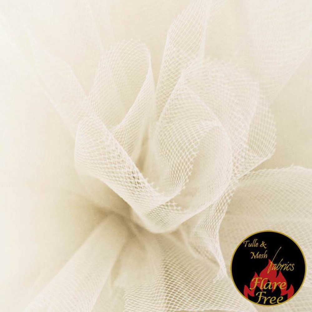 Tüll Stoff Creme (Ivory)