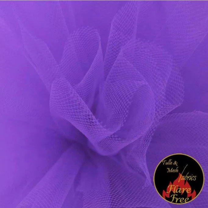 Tulle Fabric Purple (Violet) - (Tulle Fabric)
