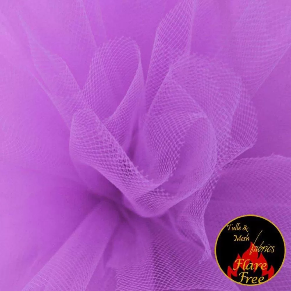 Tule Stof Purple Rose