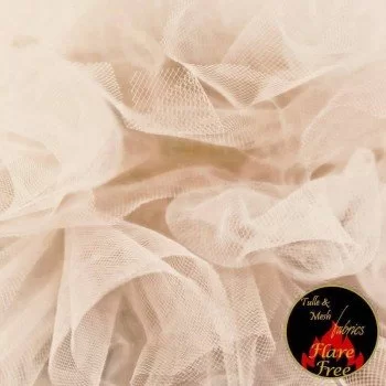 Nuziale Tessuto Tulle Beige Chiaro 300CM Largo Nuziale Tessuto Tulle Beige Chiaro 300CM Largo