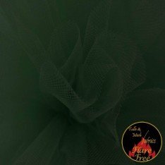 Tulle Fabric Bottle Green