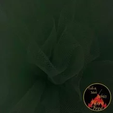 Tulle Tessuto Verde Bottiglia