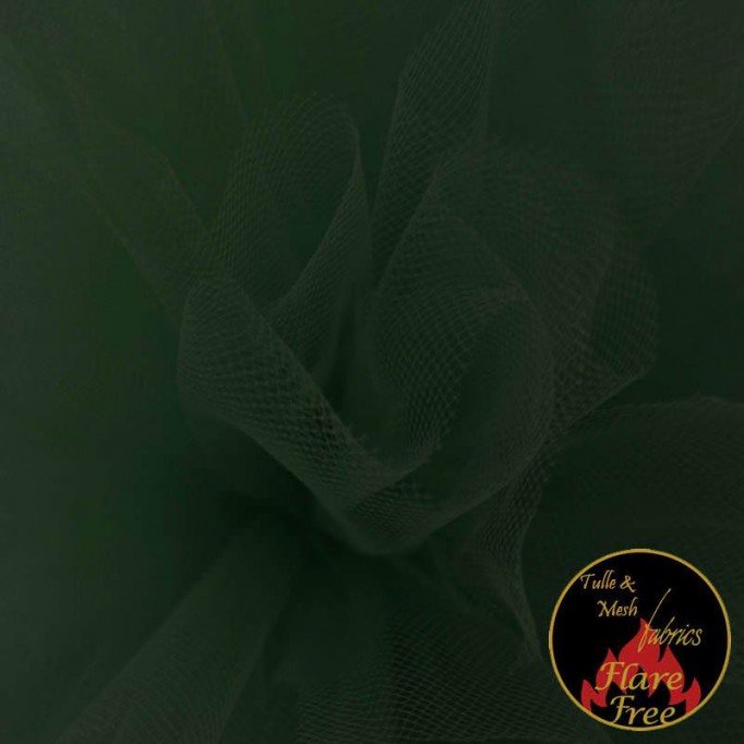 Tulle Fabric Bottle Green - (Tulle Fabric)