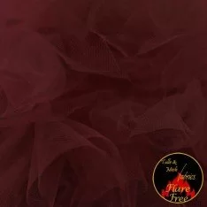 Tkanina Tiul Siatka Bordo (Wine) 300CM Szerokość
