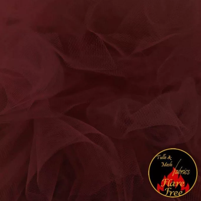Brude Tyl Stof Bordeaux (Wine) 300CM Bred - (Brude Tyl Stof 300CM Bred)