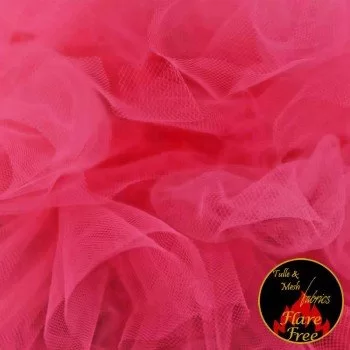 Nuziale Tessuto Tulle Fuchsia (Cherry) 300CM Largo Nuziale Tessuto Tulle Fuchsia (Cherry) 300CM Largo