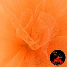 Tulle Fabric Fluor Orange (Fluorescent Gold)