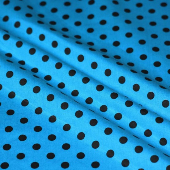 Tupfenstoff Aqua / Braun 7mm Tupfenstoff Aqua / Braun 7mm