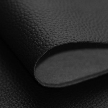 Tissu Simili Cuir Pour Sellerie Noir