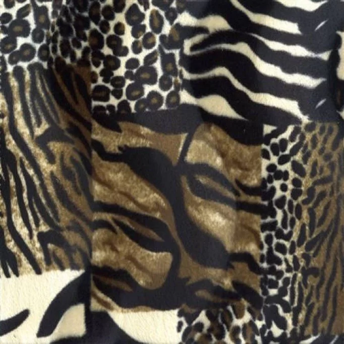 Velboa Stof Dieren Patchwork - (Velboa Dierenprint Stoffen)