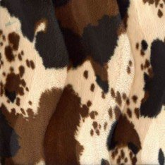 Tessuto Velboa Mucca Beige