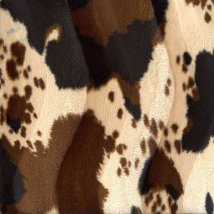 Tessuto Velboa Mucca Beige - (Tessuto Velboa)