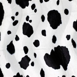 Velboa Cow Black White