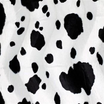 Velboa Cow Black White Velboa Cow Black White