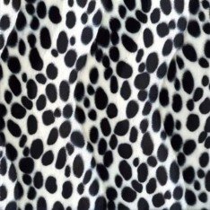 Tessuto Velboa Dalmata Bianco