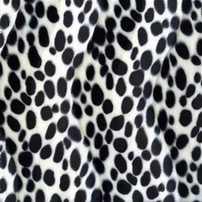 Tkaniny Imitacja Sierści Zwierzęcej Dalmatyński Biały | Rijs Textiles