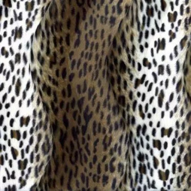 Velboa Jaguar Brun Clair  - (Tissu Velboa)