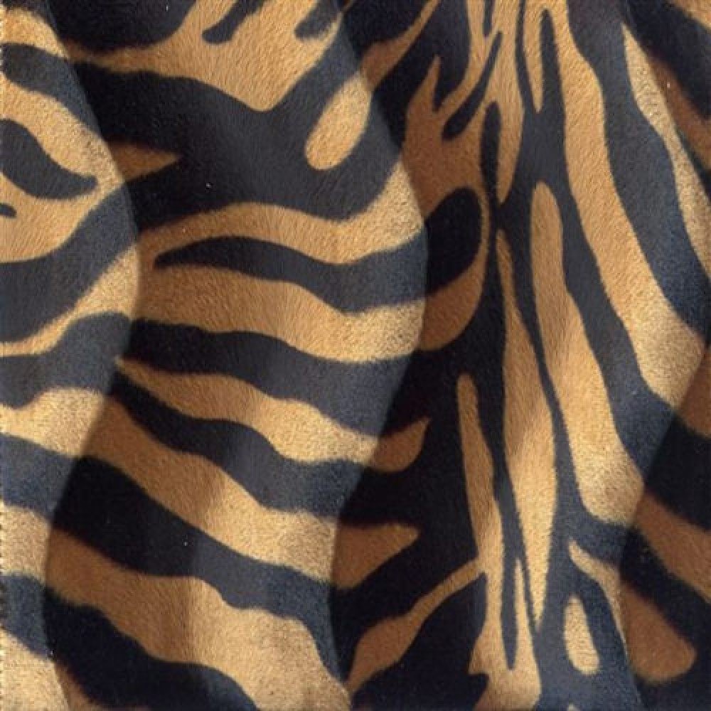 Velboa Stof Zebra Bruin