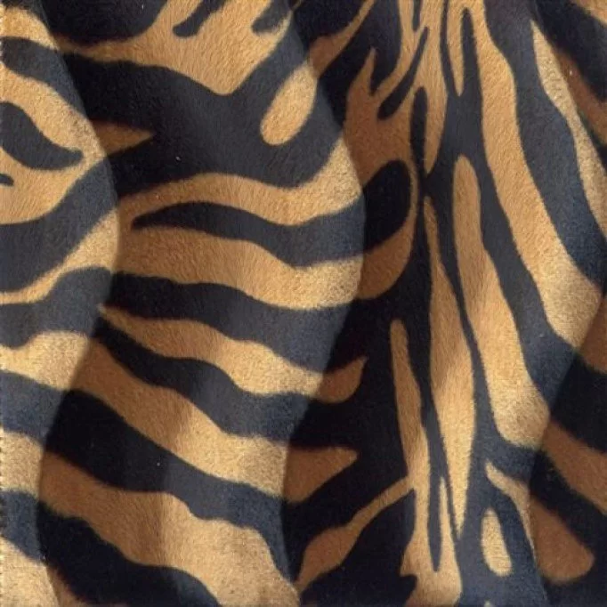 Velboa Zebra Braun - (Fellimitat Stoff Velboa)