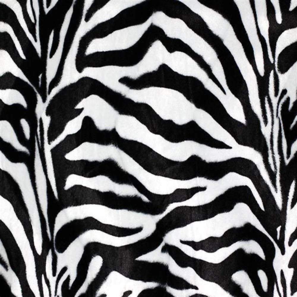 Velboa Zebra Weiß 