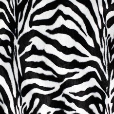 Tessuto Velboa Zebra Bianco