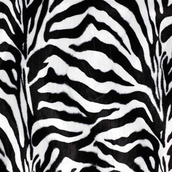 Tessuto Velboa Zebra Bianco - (Tessuto Velboa)