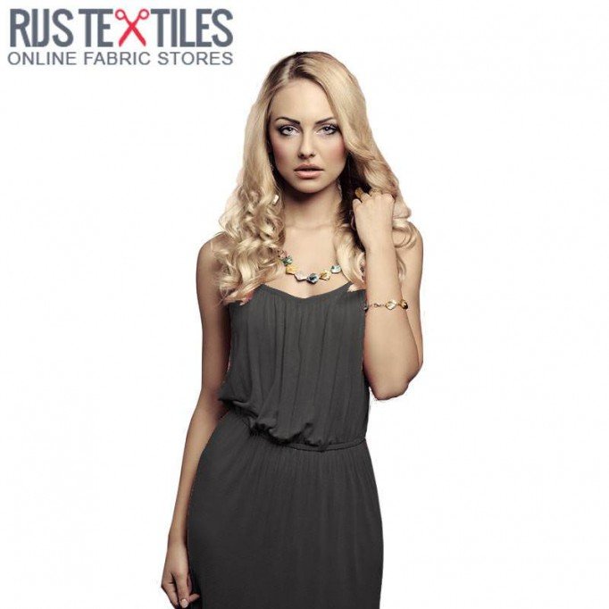 Viscose Jersey Dark Grey - (Viscose Jersey Fabric)