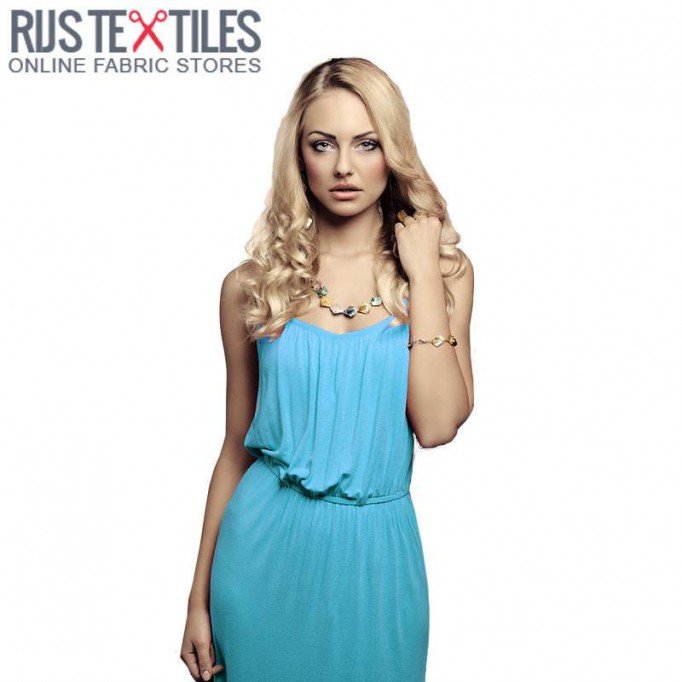 Tissu Viscose Jersey Aqua - (Tissu Jersey Viscose)