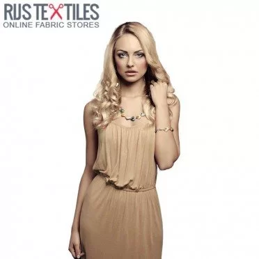 Viscose Jersey Stof Beige - (Viscose Jersey Stoffen )