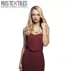 Dzianina Wiskozowa Jersey Bordo