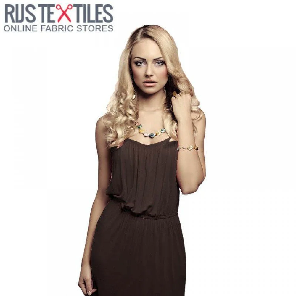 Viscose Jersey Stof Bruin Viscose Jersey Stof Bruin
