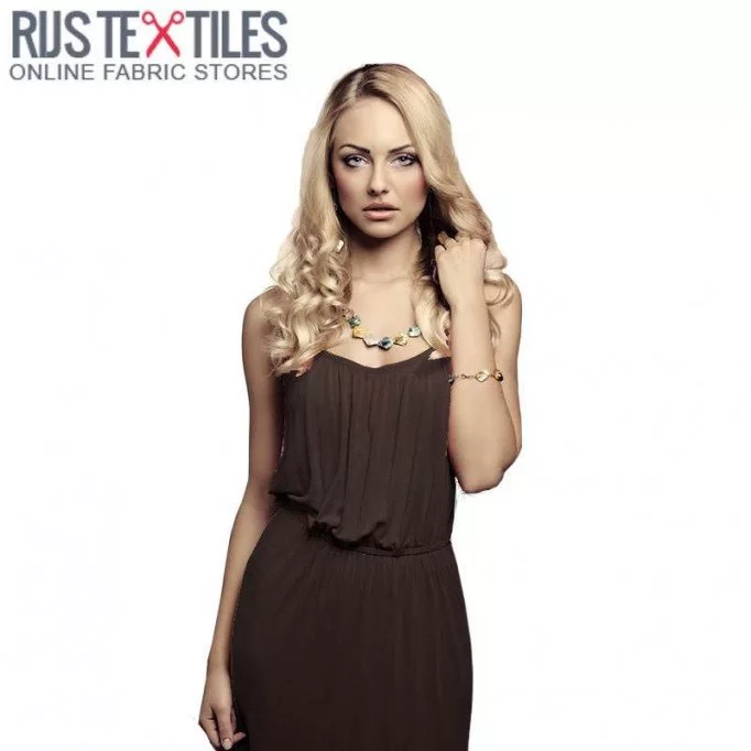 Viskose Jersey Braun  - (Viskose Jersey Stoffe)