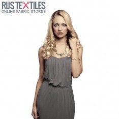 Tissu Viscose Jersey Gris 