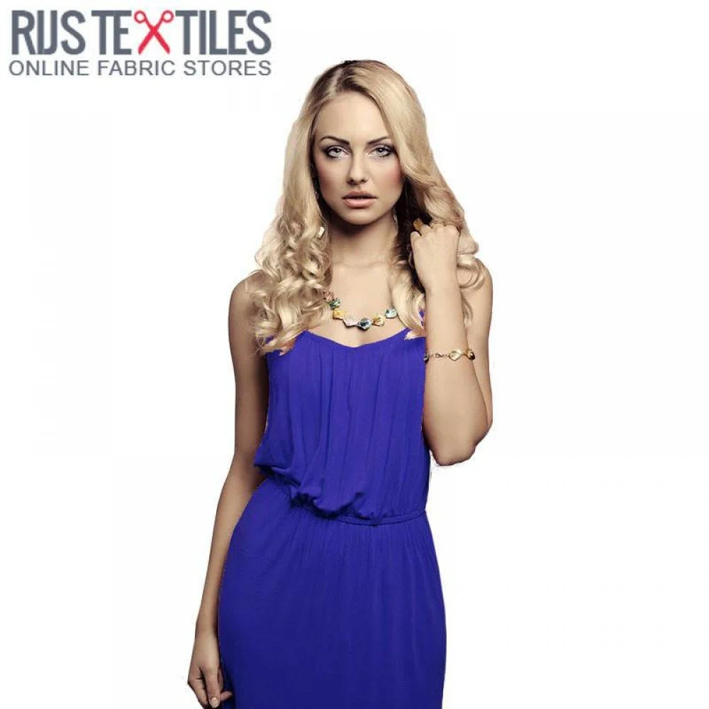Viscose Jersey Stof Kobalt Viscose Jersey Stof Kobalt