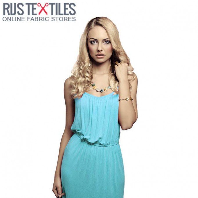 Viscose Jersey Turquoise - (Viscose Jersey Fabric)