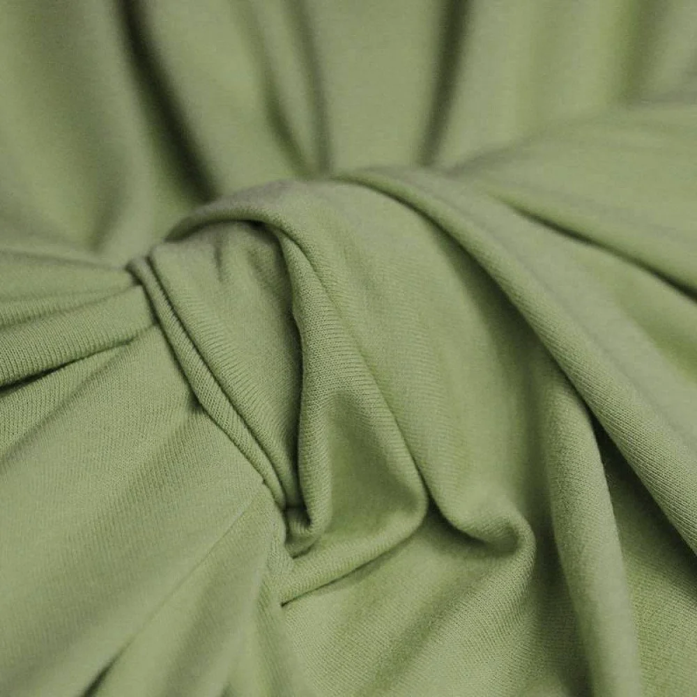 Viscose Jersey Stof Olijf Viscose Jersey Stof Olijf