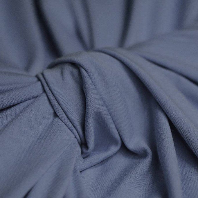 Tissu Viscose Jersey Jean Foncé - (Tissu Jersey Viscose)
