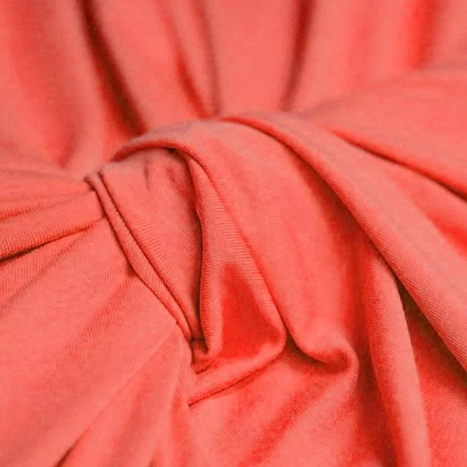 Viscose Jersey Stof Koraal Roze - (Viscose Jersey Stoffen )