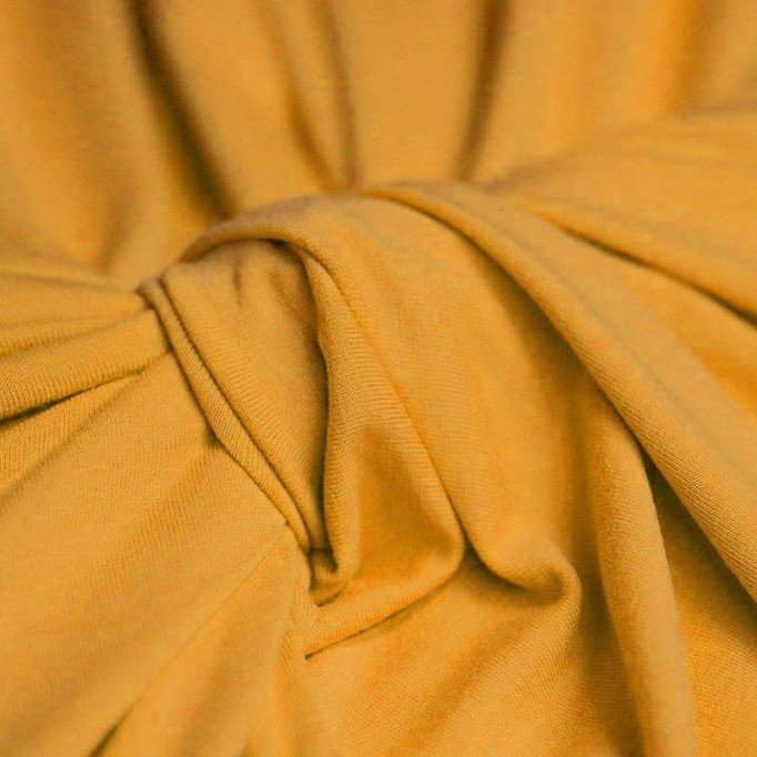 Tissu Viscose Jersey Ocre - (Tissu Jersey Viscose)