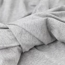 Jersey Di Viscosa Grigio Chiaro Melange  Jersey Di Viscosa Grigio Chiaro Melange