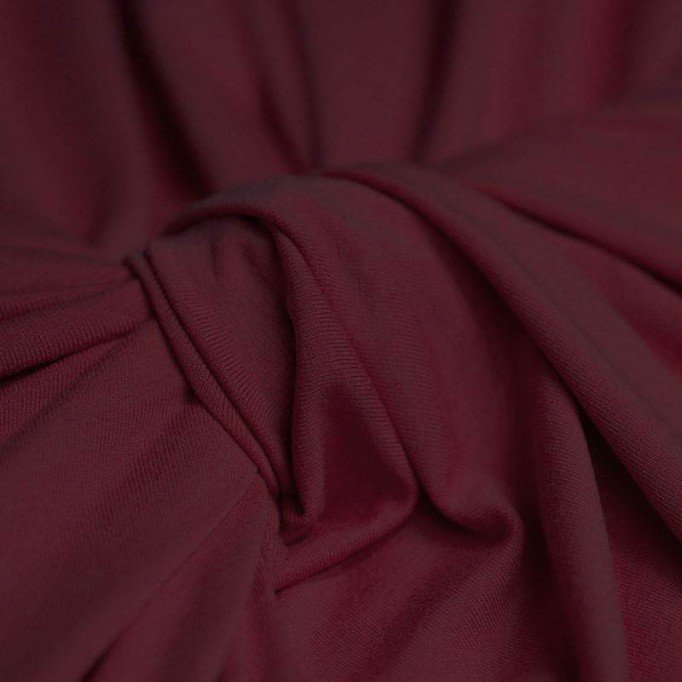 Tissu Viscose Jersey Bordeaux - (Tissu Jersey Viscose)