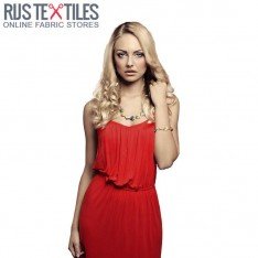 Viscose Jersey Stof Donker Rood