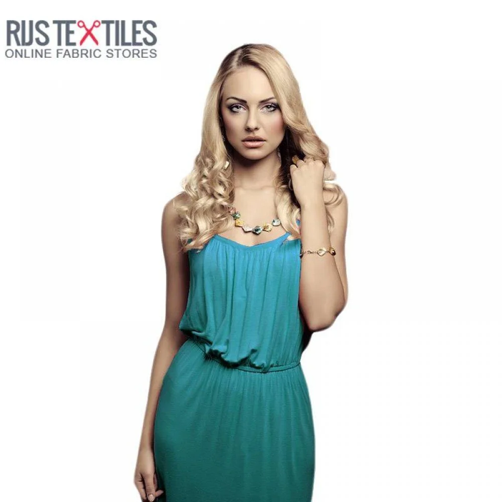 Viscose Jersey Stof Petrol Viscose Jersey Stof Petrol