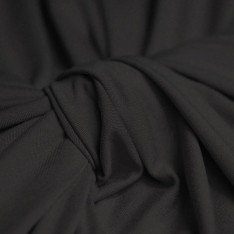 Jersey Di Viscosa Grigio Scuro