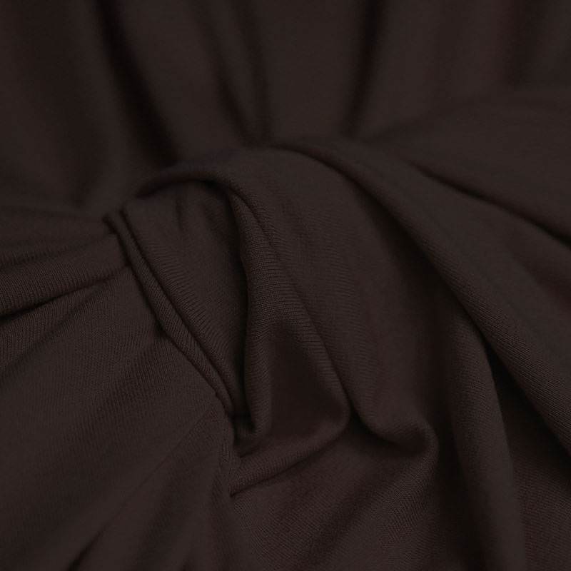 Viscose Jersey Stof Bruin