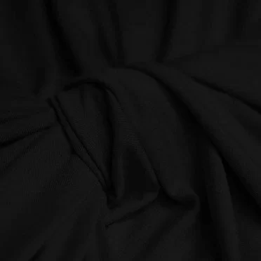 Viskose Jersey Schwarz  - (Viskose Jersey Stoffe)
