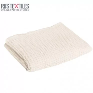 Waffle Pique Fabric Ecru - (Waffle Pique Fabrics)